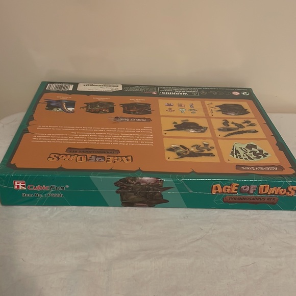 NIB Cubic Fun Age of Dinos Tyrannosaurus Rex 3D Puzzle 15” x 6.8” x 7.2” - Picture 5 of 6